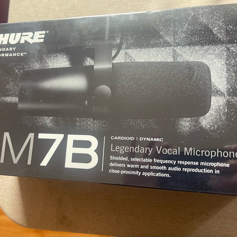 Shure Black M7B Dynamic Vocal Microphone